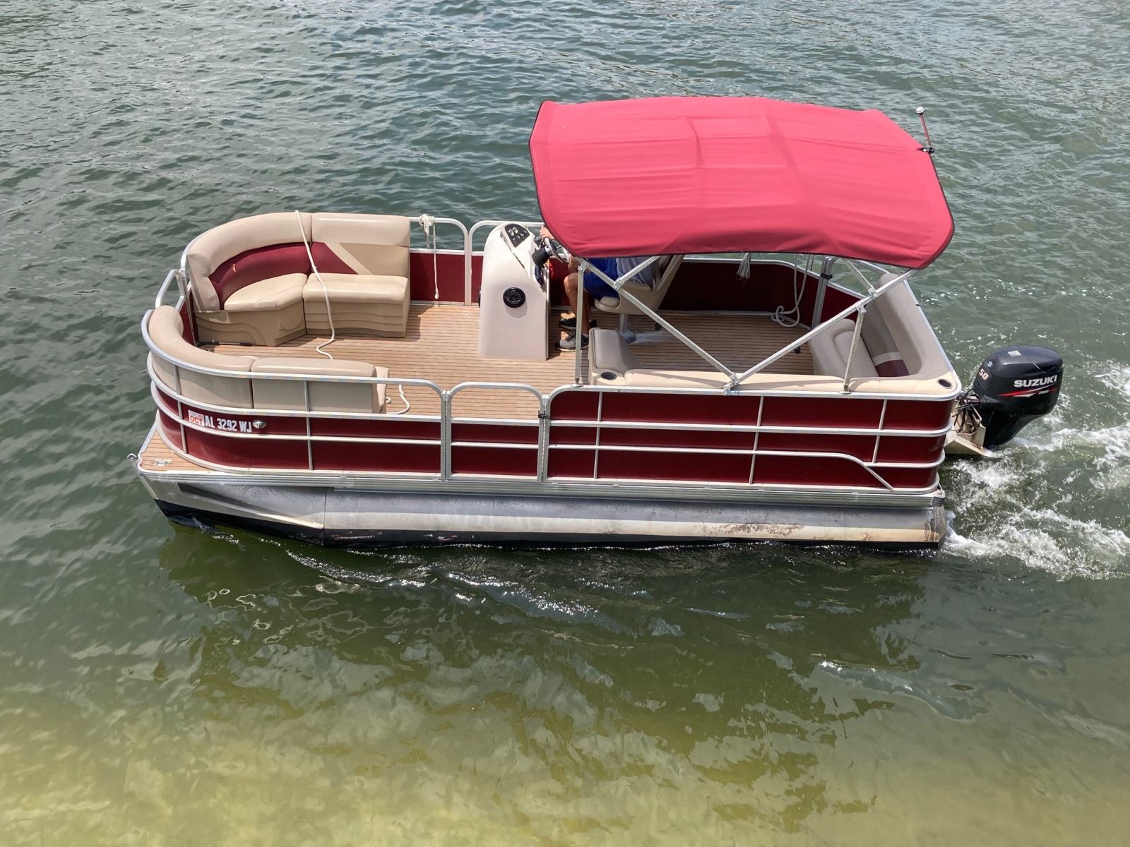 Luxury Interior Pontoon Boat Orange Beach